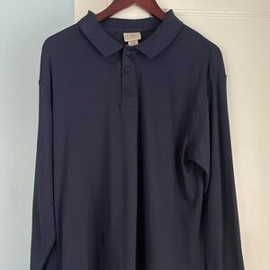 L.L. Bean 100% Pima Cotton Long Sleeve Polo Shirt